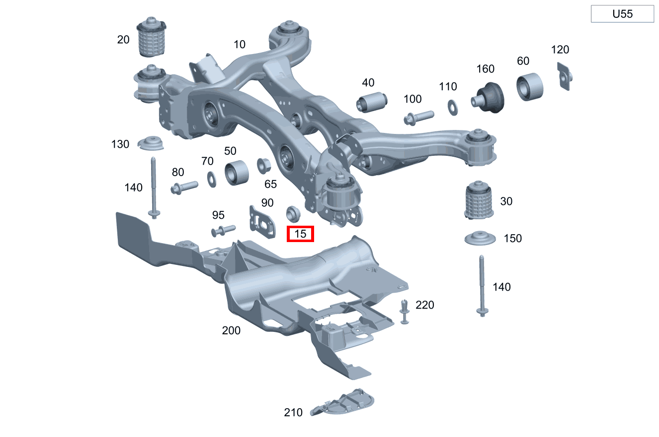 Nietmutter DREHSTAB,RECHTS; M8 A 200 Limousine 246 Nietmutter DREHSTAB,RECHTS; M8 A 200 Limousine 246