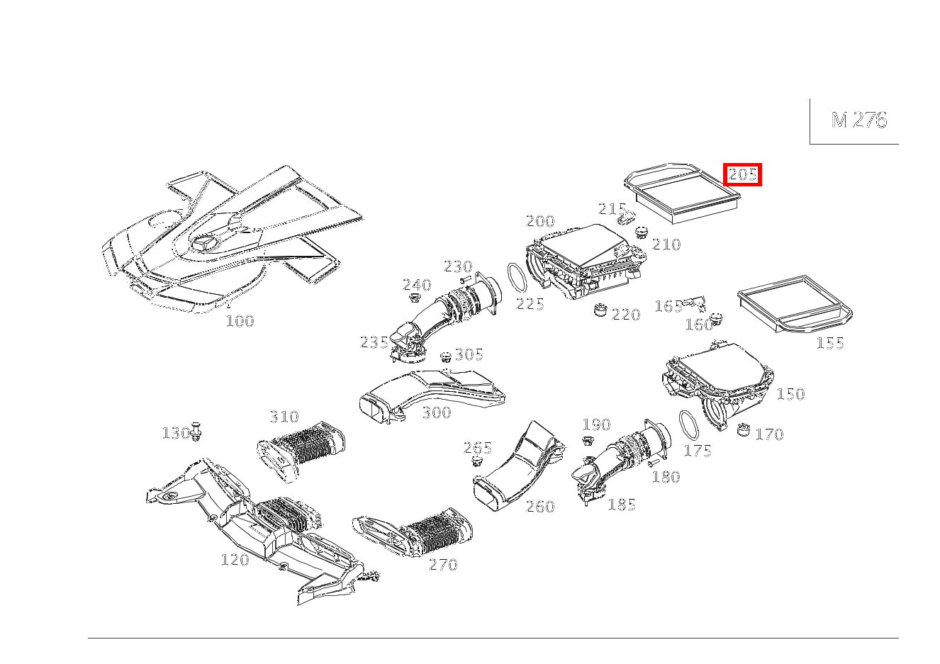 Luftfiltereinsatz Rechts E 450 T 4MATIC 213 Luftfiltereinsatz Rechts E 450 T 4MATIC 213