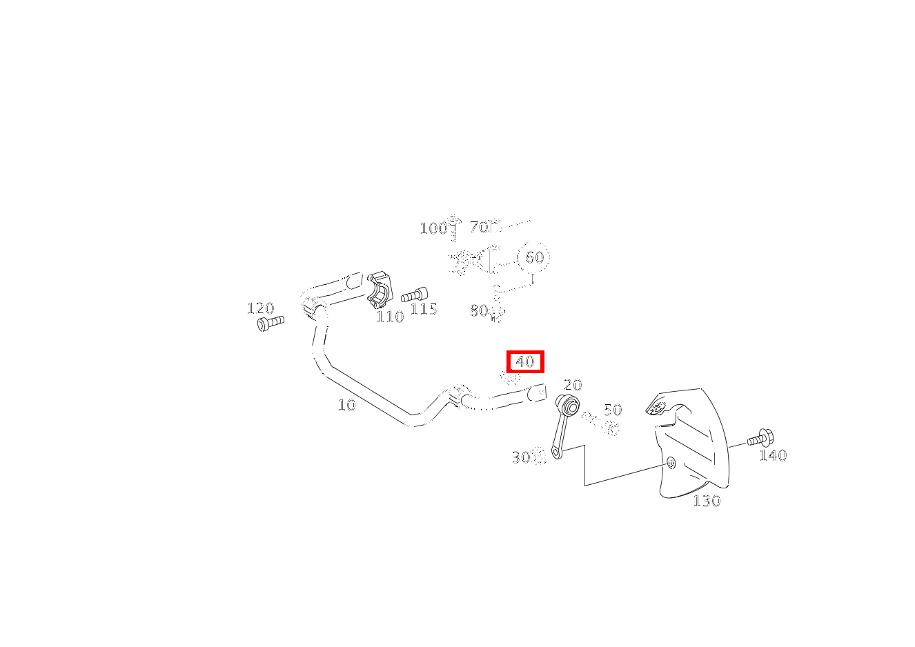 KLEMMMUTTER STANGE AN DREHSTAB; M14X1.5 für E 211, CLS 219, S 220  