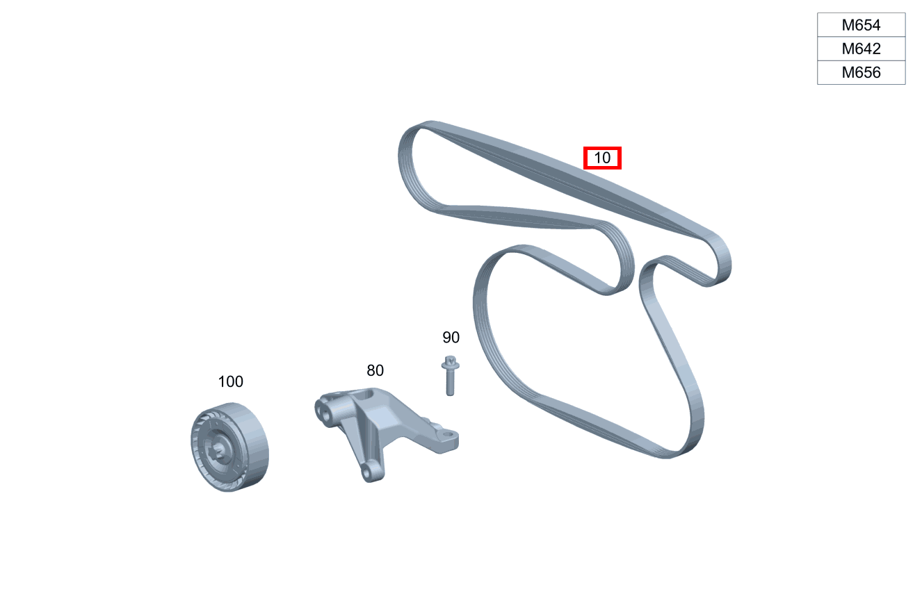 Keilrippenriemen 24.92 X 2005 E 350 T d 4M All- Terrain 213 Keilrippenriemen 24.92 X 2005 E 350 T d 4M All- Terrain 213