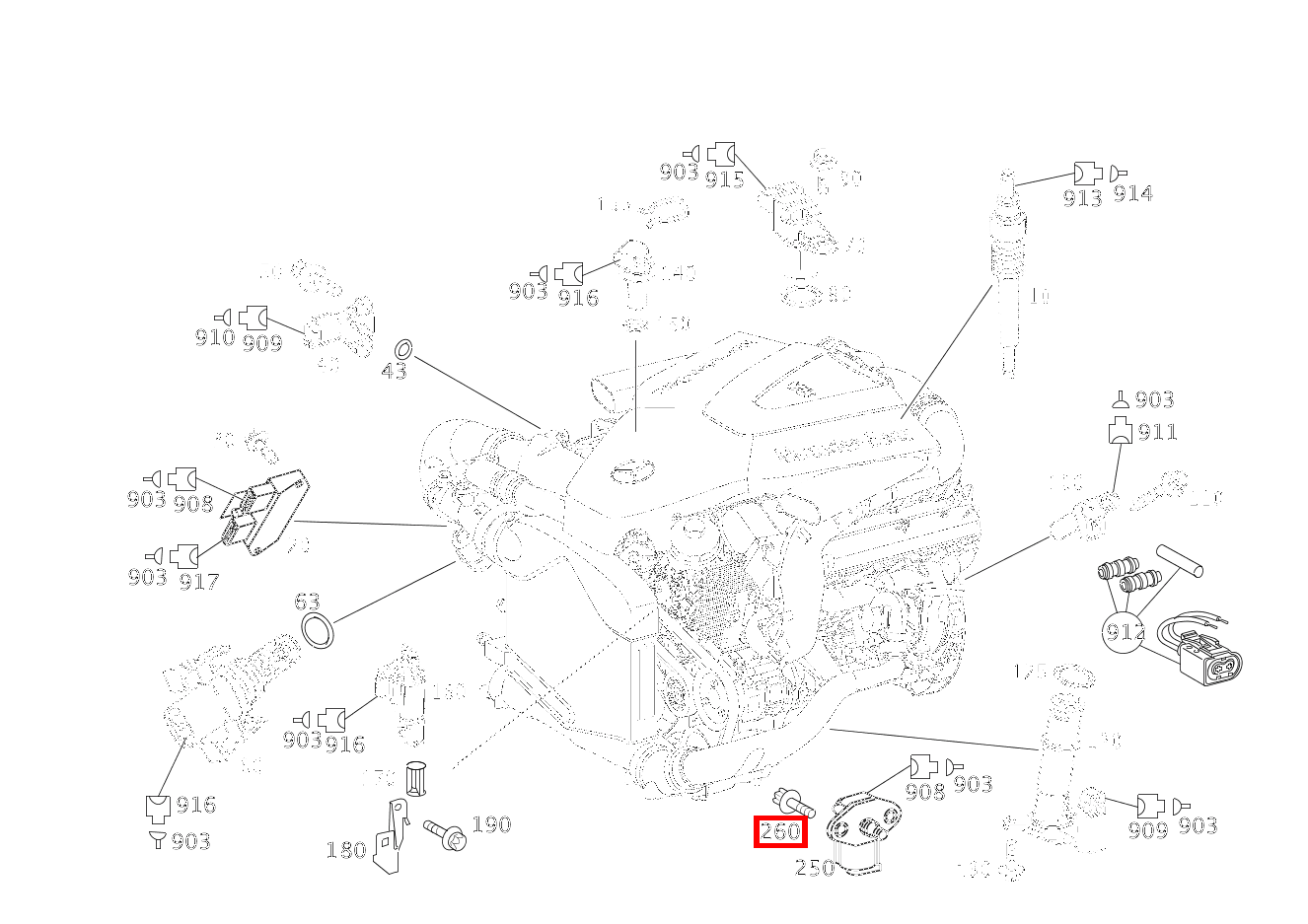 Sechsrundschraube M6X16 ML 400 CDI Off-Roader 163 Sechsrundschraube M6X16 ML 400 CDI Off-Roader 163