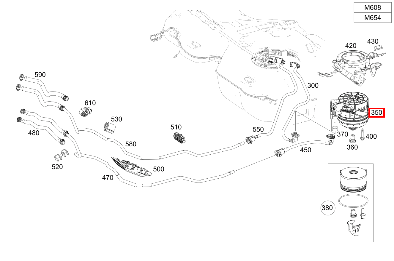 Kraftstofffilter A 220 d Limousine 177 Kraftstofffilter A 220 d Limousine 177