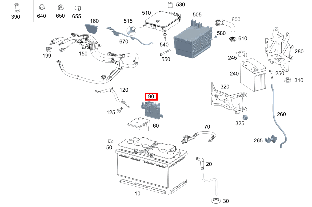 STROMBEGRENZER BATTERIE-PLUSPOL A 160 CDI Limousine 168