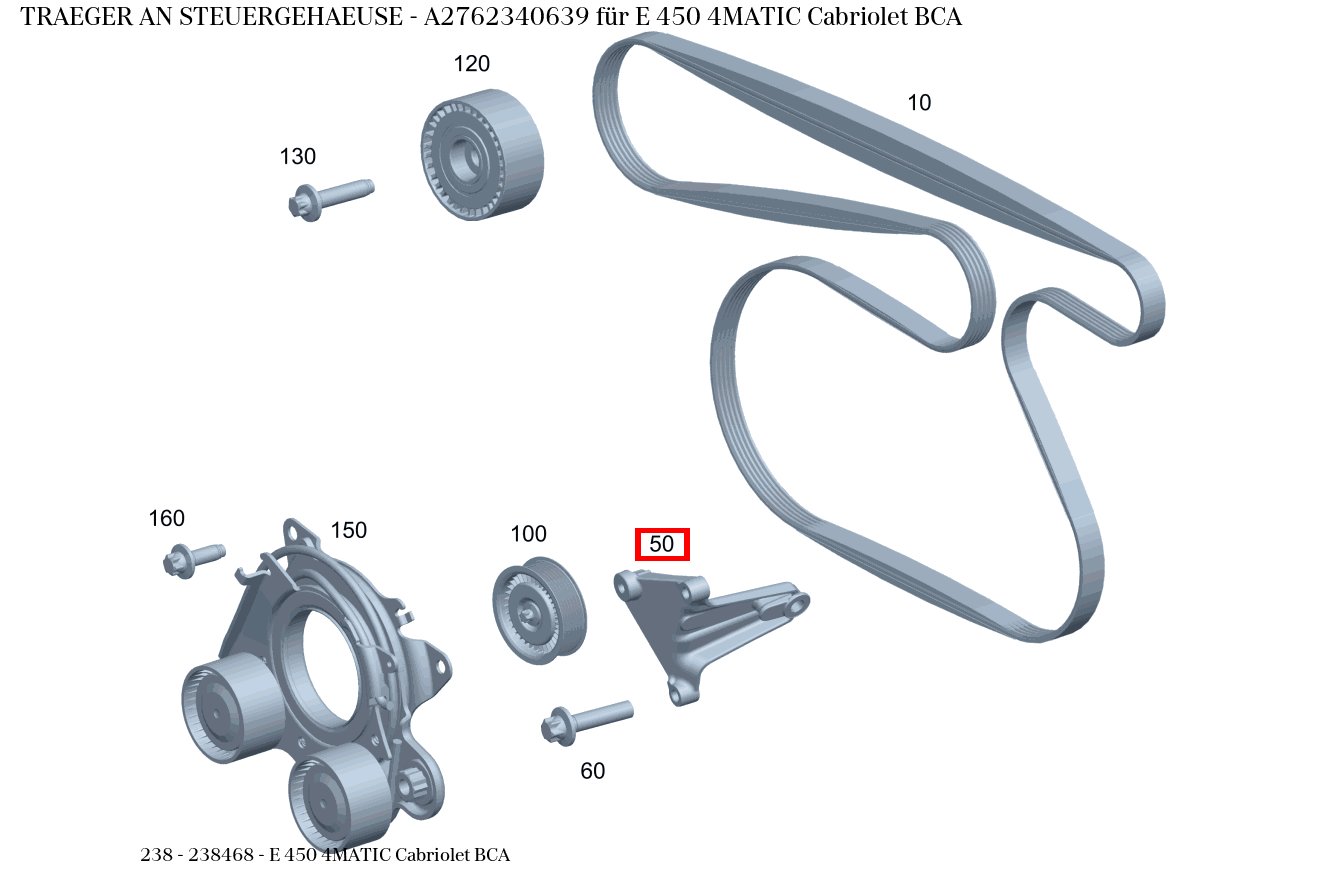 Träger AN STEUERGEHAEUSE E 450 4MATIC Cabriolet BCA 238 Träger AN STEUERGEHAEUSE E 450 4MATIC Cabriolet BCA 238