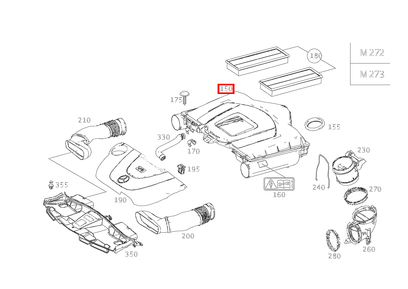 Luftfilter E350TCGI BE 212
