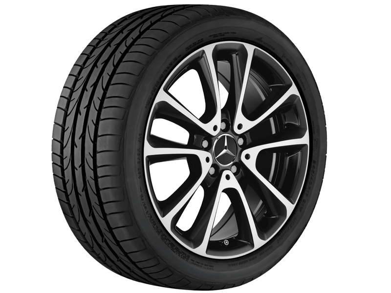 Original Mercedes-Benz 18 Zoll 5-Doppelspeichen-Rad schwarz  