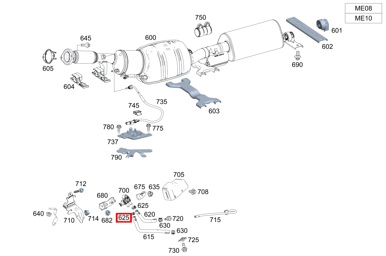 Schlauchschelle Abgasschläuche an Drucksensor; 14.5-15.5 MM E 320 Limousine 211 Schlauchschelle Abgasschläuche an Drucksensor; 14.5-15.5 MM E 320 Limousine 211