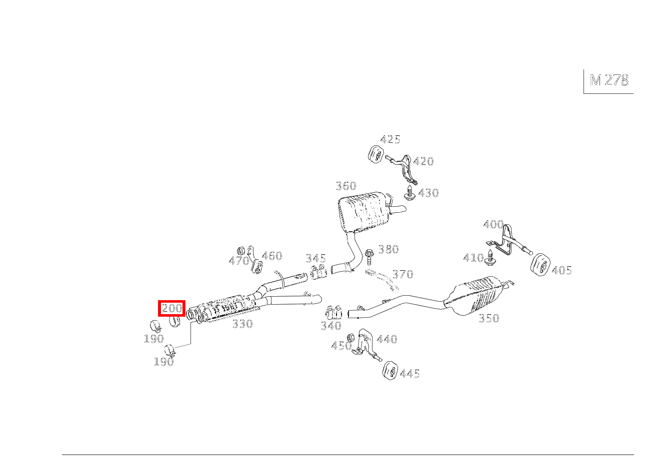 DICHTRING ABGASANLAGE AUSPUFFROHR VORN RECHTS AN AUSPUFF HINTEN E500T 4M 212