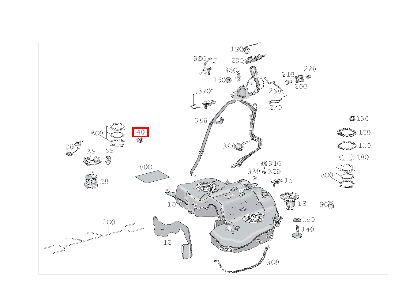 HALTECLIP LEITUNGSBEFESTIGUNG; 5 MM GLE 500 e 4MATIC Off-Roader 166 HALTECLIP LEITUNGSBEFESTIGUNG; 5 MM GLE 500 e 4MATIC Off-Roader 166