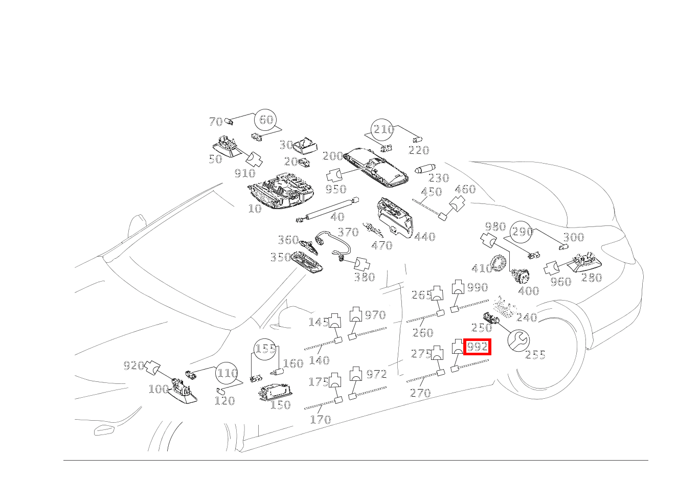 Stecker BELEUCHTUNG ARMLEHNE LINKS/RECHTS X157/7*3; 3-PIN MQS CLA 250 4MATIC Coupé 117 Stecker BELEUCHTUNG ARMLEHNE LINKS/RECHTS X157/7*3; 3-PIN MQS CLA 250 4MATIC Coupé 117