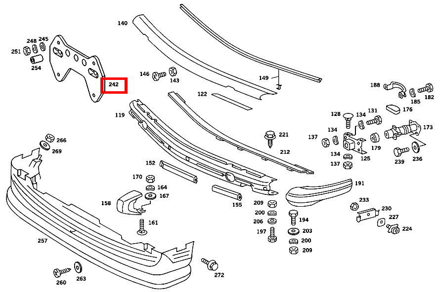 Platte FUER KENNZEICHENSCHILD 560 SL 107 Platte FUER KENNZEICHENSCHILD 560 SL 107