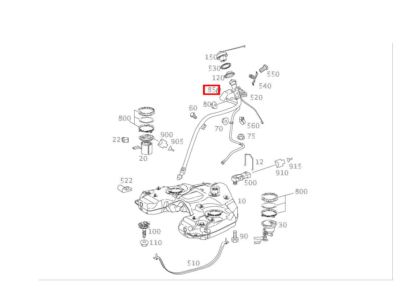 Sechskantmutter HALTER AN KAROSSERIE GL 500 4MATIC Off-Roader 164 Sechskantmutter HALTER AN KAROSSERIE GL 500 4MATIC Off-Roader 164