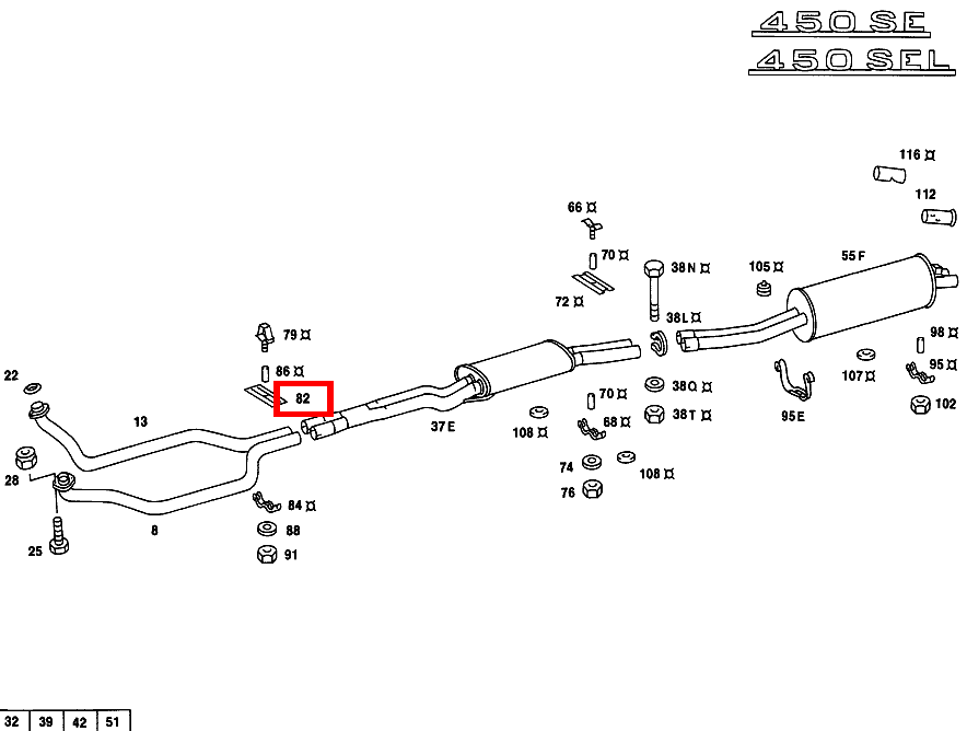 ISOLIERSCHEIBE VORDERE HAUPTSCHALLDAEMPFER-AUFHAENGUNG 450 SEL 116