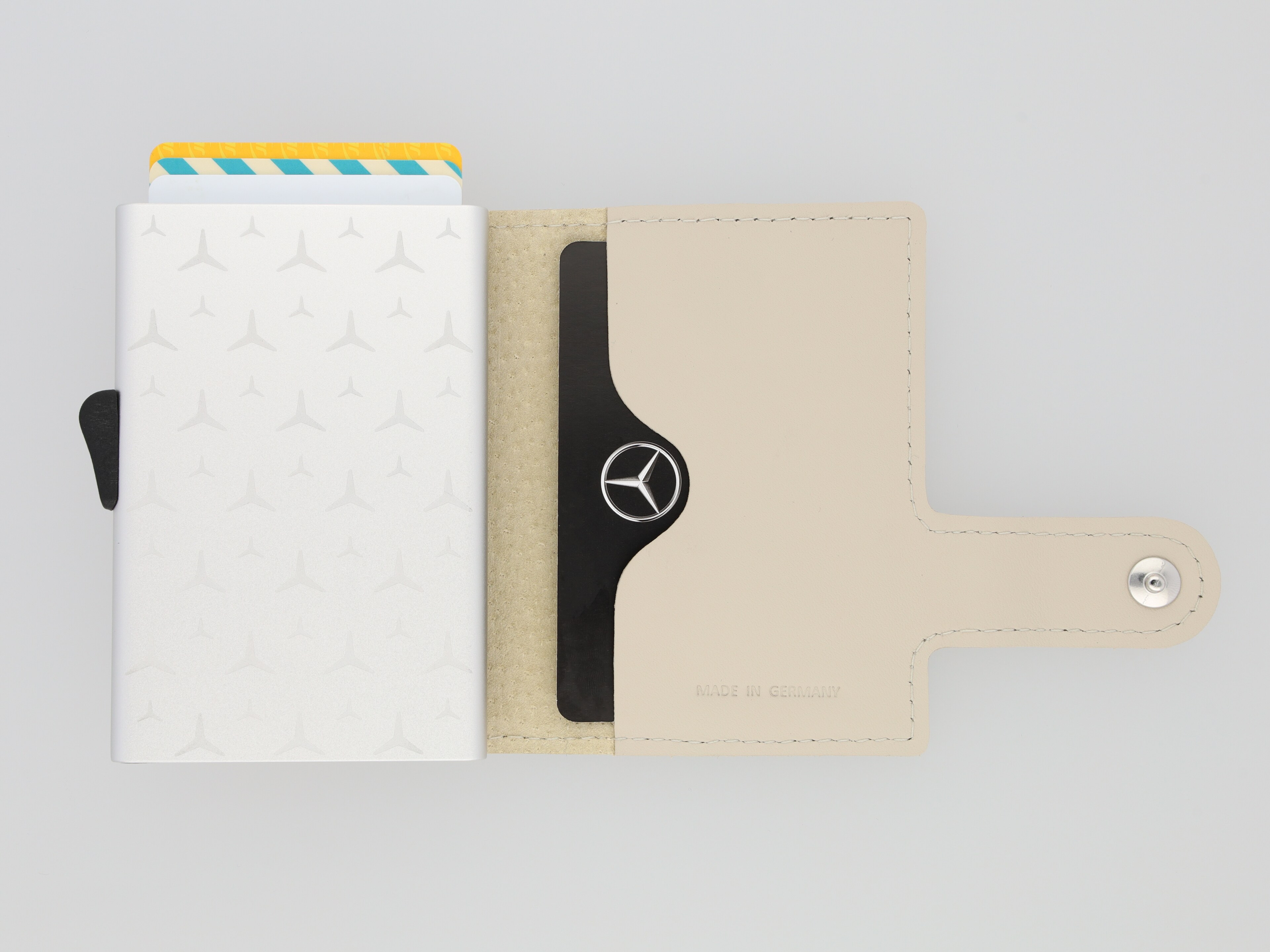 Mini-Geldbörse macchiatobeige, Rindleder