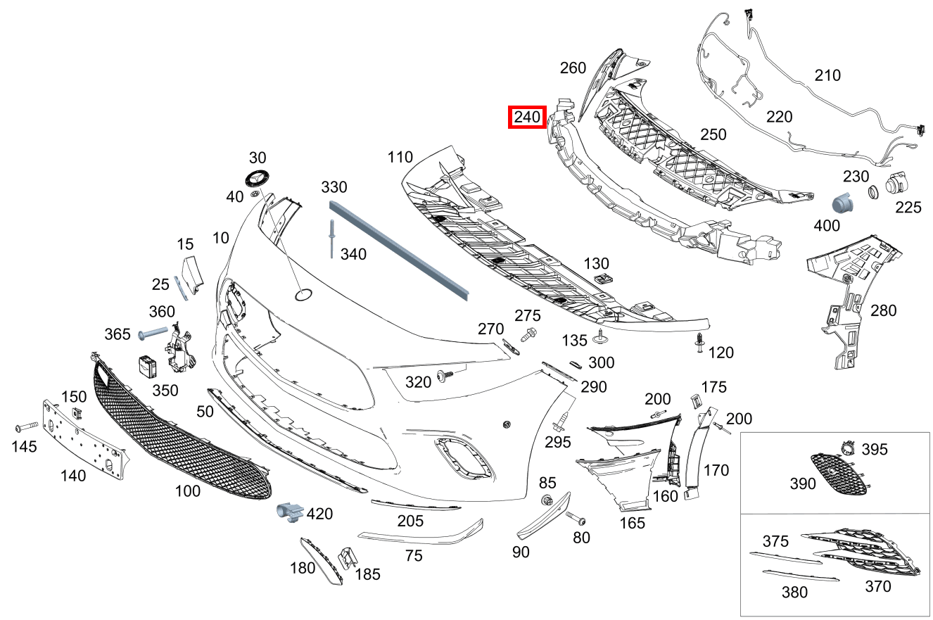 Pralldämpfer Mitte A 200 Limousine 177