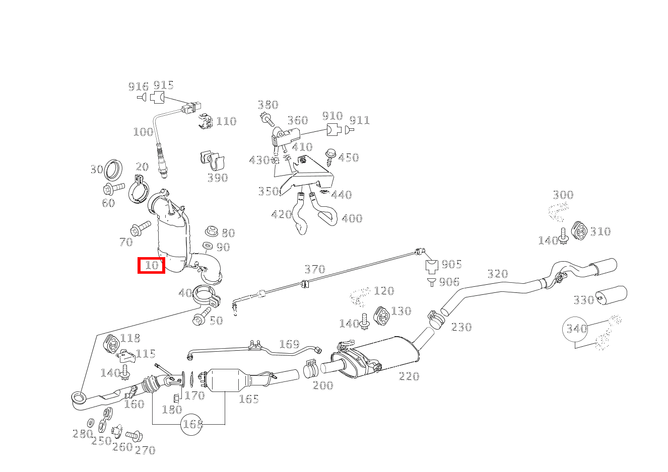 Katalysator A180 CDI 169
