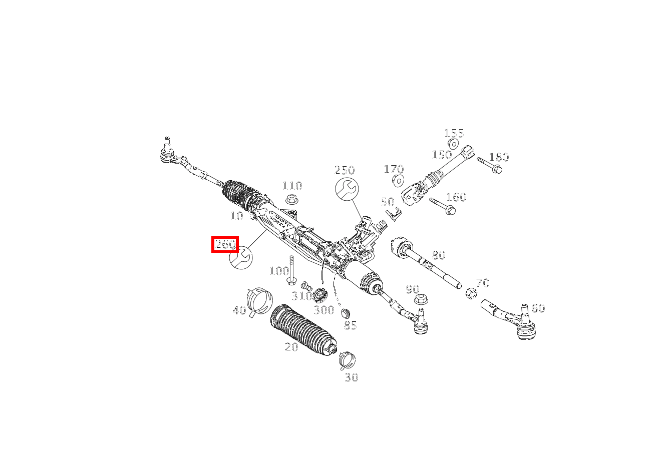 REP.SATZ LENKGETRIEBE REPARATURSATZ FUER OELLEITUNGEN C63AMG BlackSeries 204 REP.SATZ LENKGETRIEBE REPARATURSATZ FUER OELLEITUNGEN C63AMG BlackSeries 204