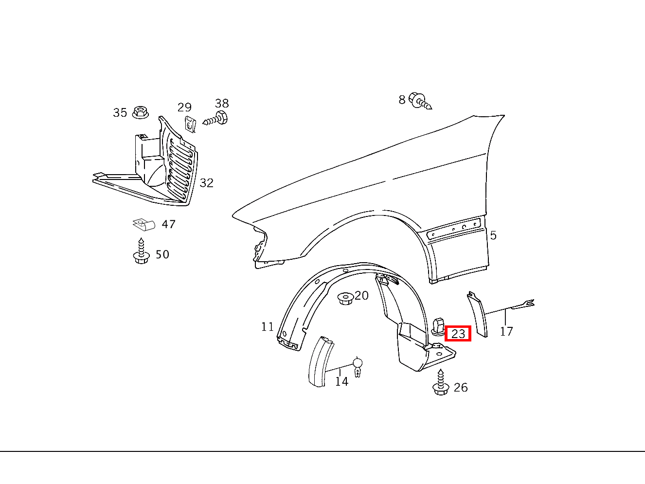 Dübel ABDECKUNG AN SEITENWAND C 200 T CDI 202 Dübel ABDECKUNG AN SEITENWAND C 200 T CDI 202