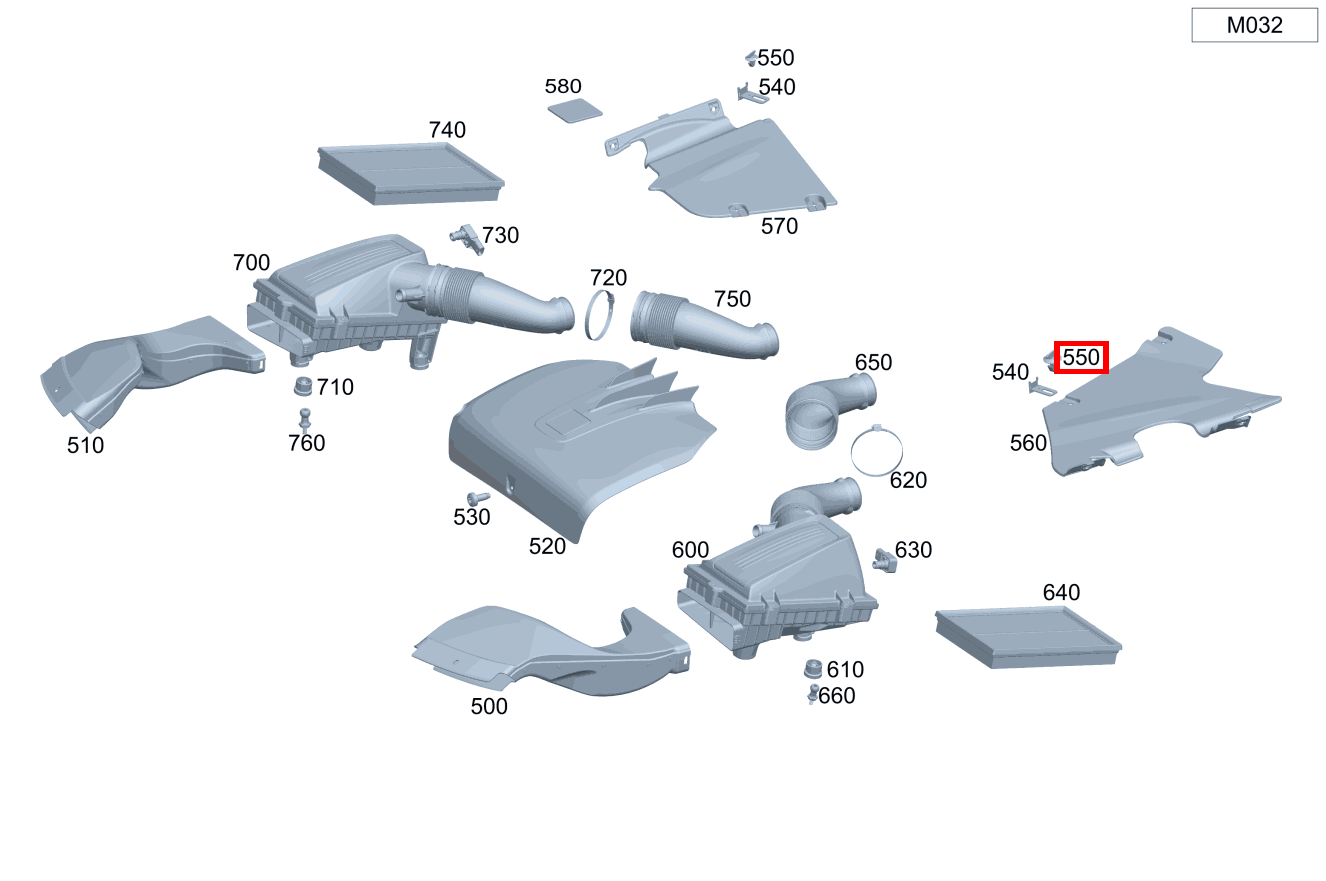Verschluss Mercedes-AMG GT Black Series 190