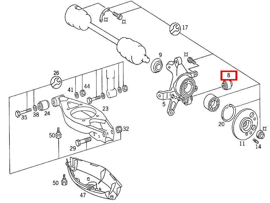 TRAGGELENK 300TDT/E300DTDT 4M 124