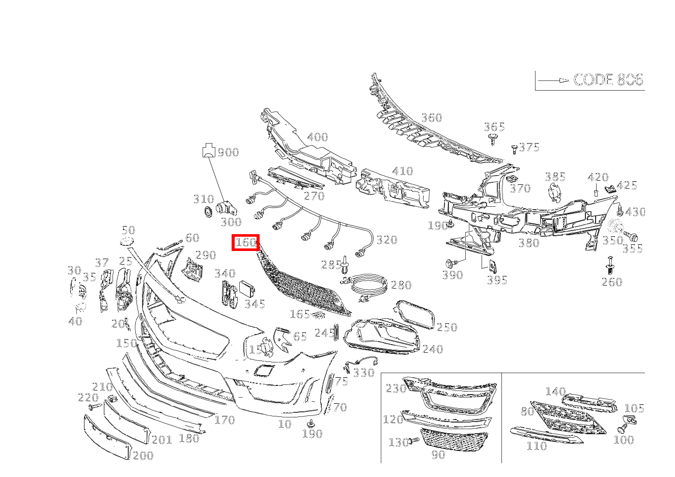 Abdeckung Stossfänger Mitte unten SL 400 Roadster 231 Abdeckung Stossfänger Mitte unten SL 400 Roadster 231
