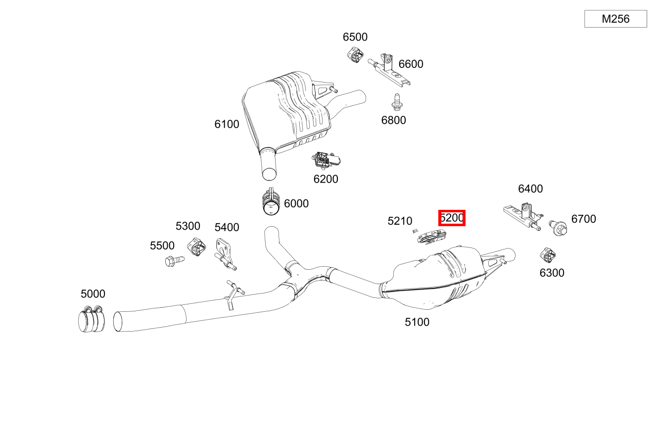 Aktuator Abgasleitung hinten E 450 4MATIC T-Modell 213 Aktuator Abgasleitung hinten E 450 4MATIC T-Modell 213