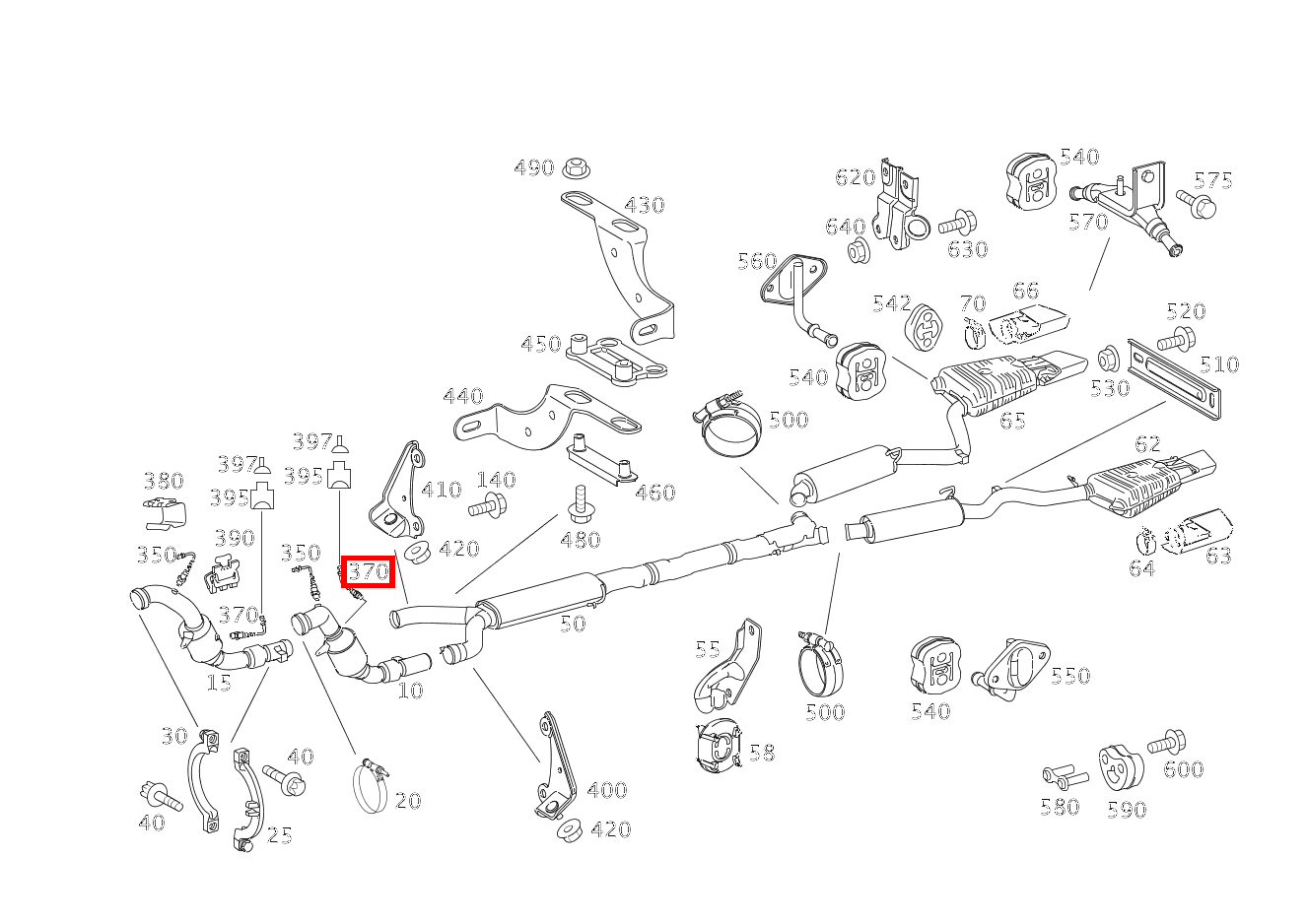 Lambdasonde NACH KATALYSATOR Maybach 62 S (langer Radstand) 240
