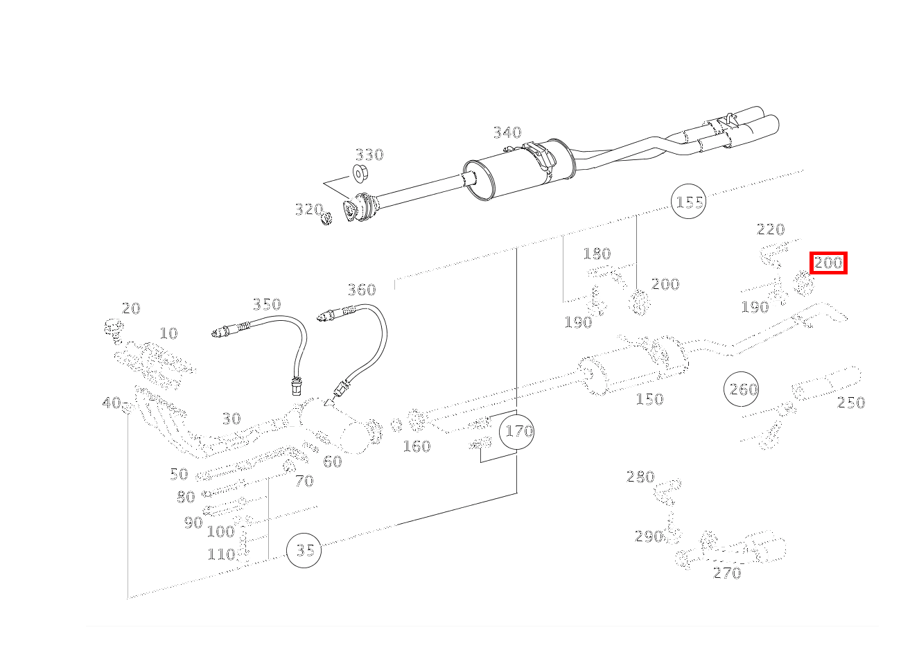 Aufhängering NACHSCHALLDAEMPFER RECHTS UND HINTEN AN HALTER A 210 L EVOLUTION 168 Aufhängering NACHSCHALLDAEMPFER RECHTS UND HINTEN AN HALTER A 210 L EVOLUTION 168