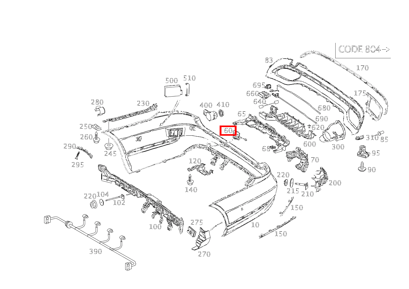 Aufnahme Abschleppöse Unterteil E 400 4MATIC Limousine 212 Aufnahme Abschleppöse Unterteil E 400 4MATIC Limousine 212