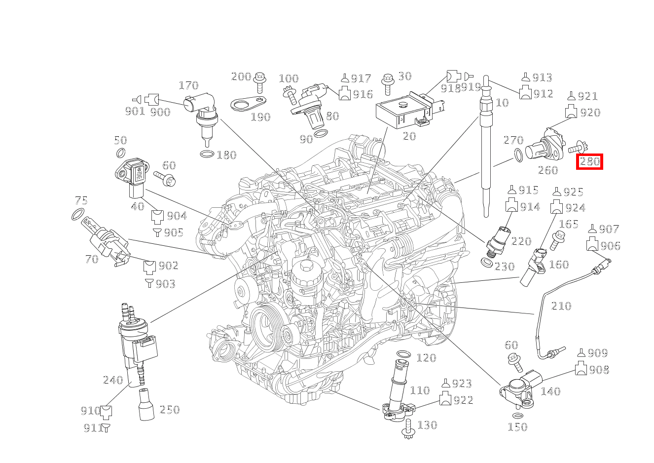Sechsrundschraube M6X16 S 450 CDI Limousine lang 221 Sechsrundschraube M6X16 S 450 CDI Limousine lang 221