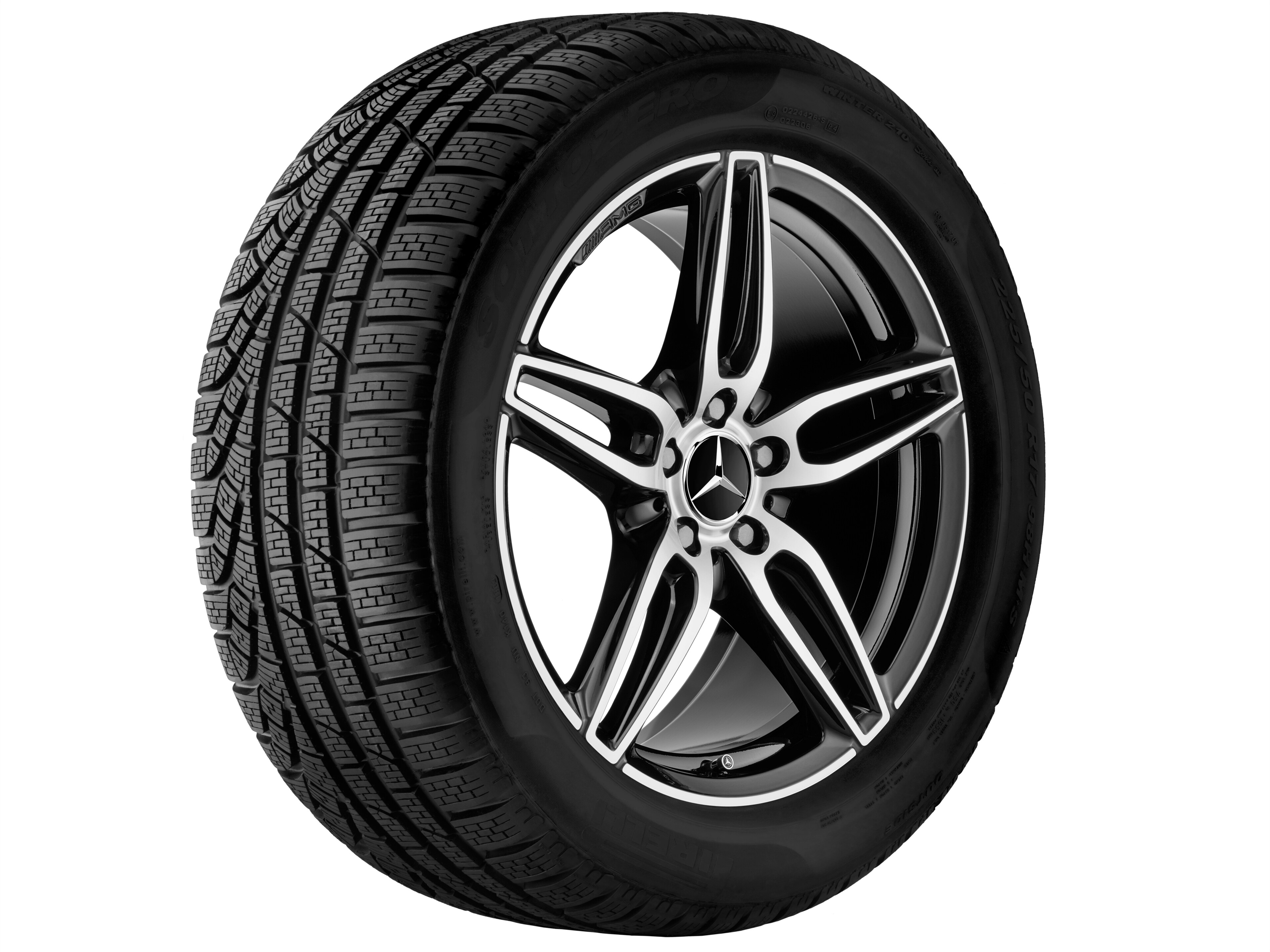 Mercedes-Benz - AMG 5-Doppelspeichen-Rad, 48,3 cm (19 Zoll) AMG 5-Doppelspeichen-Rad, 48,3 cm (19 Zoll)