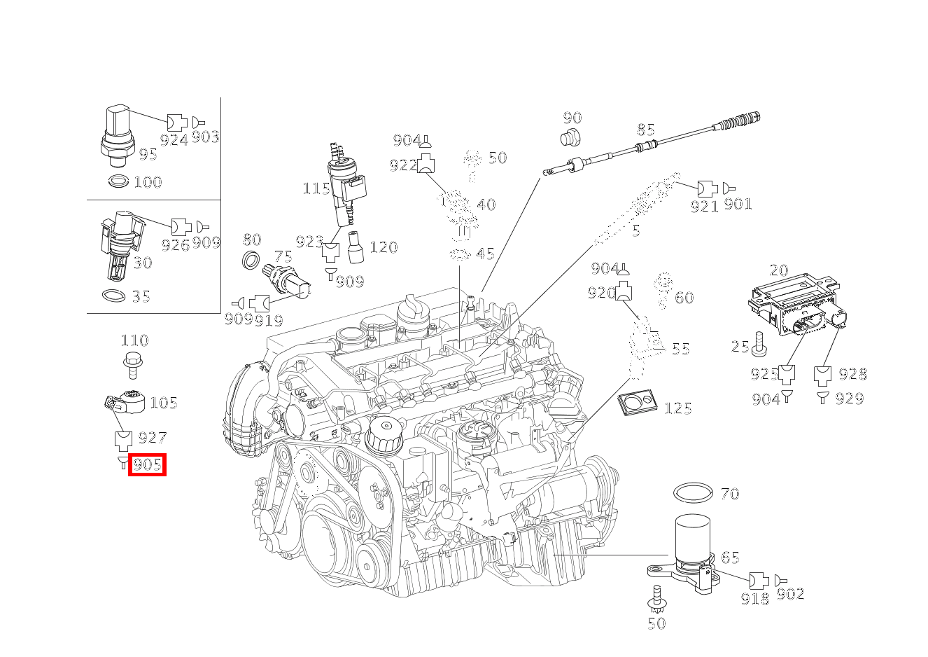 Kontaktbuchse 4.0 MM2 SLK2.8 C220TCDI 204