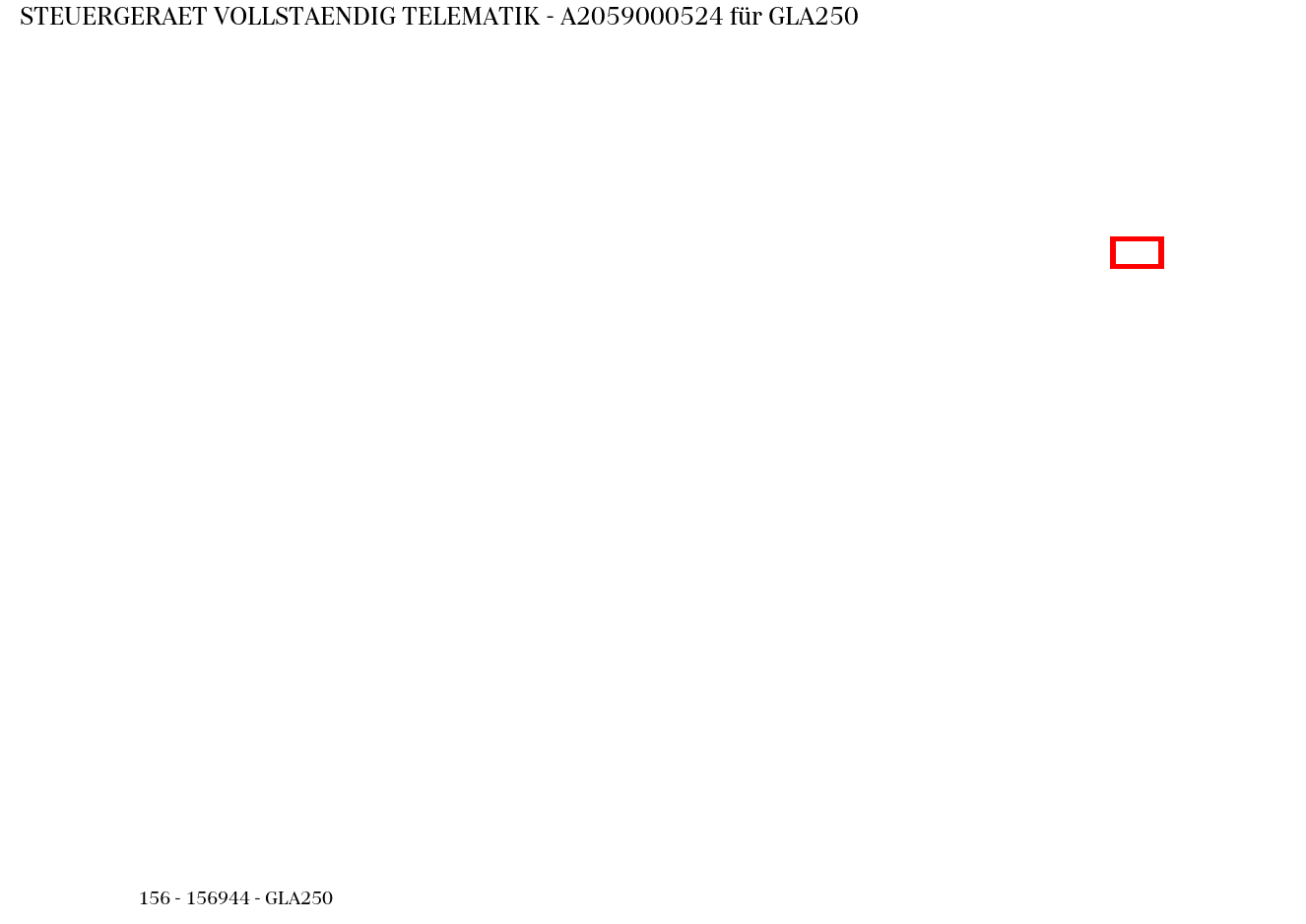 Steuergerät vollständig TELEMATIK GLA250 156