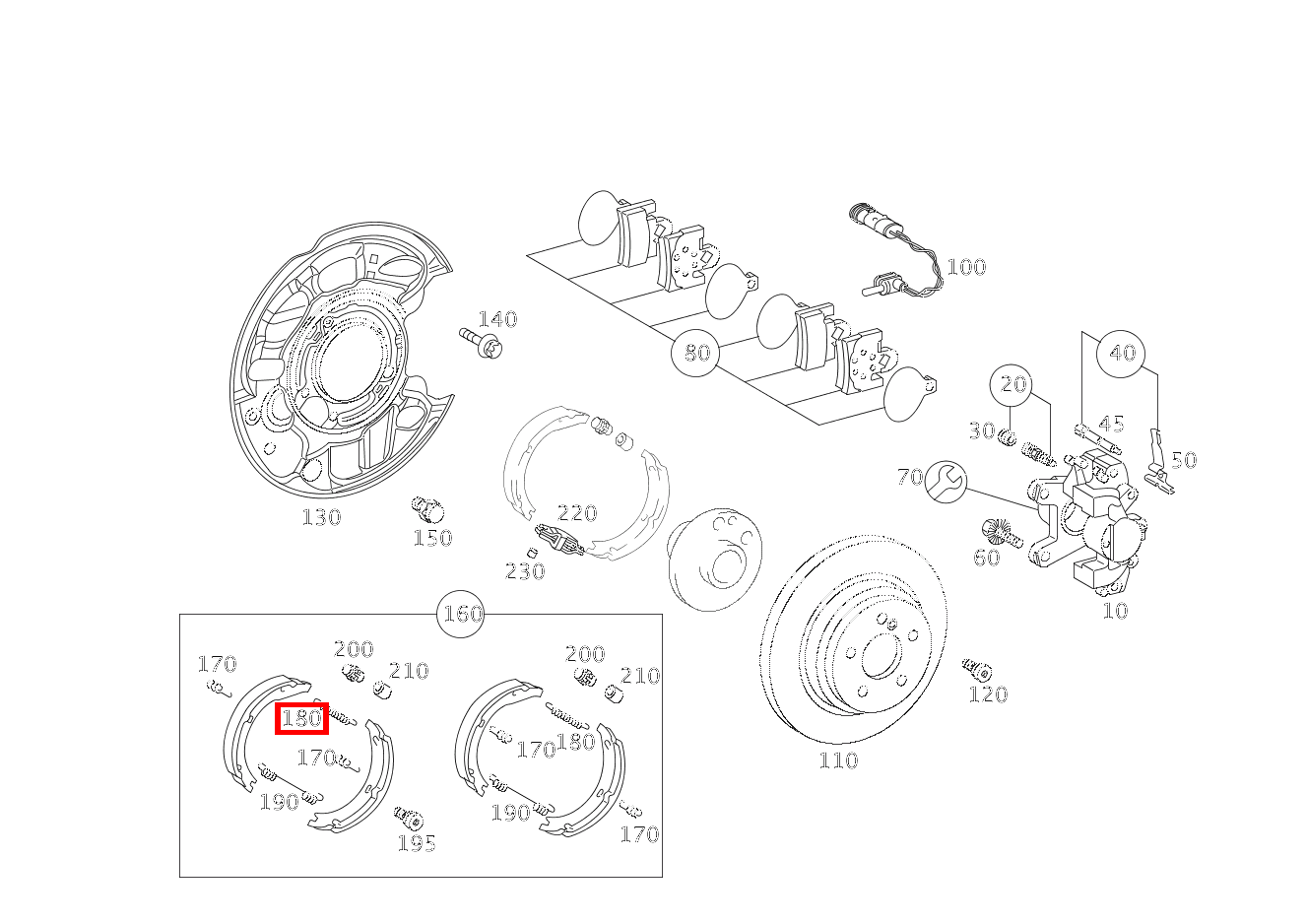 Zugfeder BREMSBACKENRUECKHOLUNG SLK 55 AMG Roadster 171 Zugfeder BREMSBACKENRUECKHOLUNG SLK 55 AMG Roadster 171
