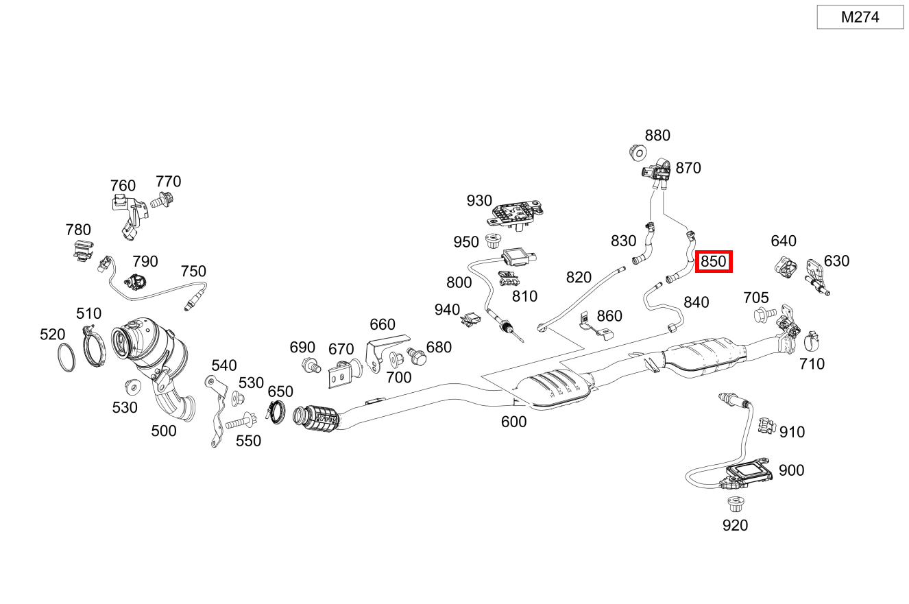 Abgasschlauch Nach Partikelfilter CLK 320 COUPE 209 Abgasschlauch Nach Partikelfilter CLK 320 COUPE 209