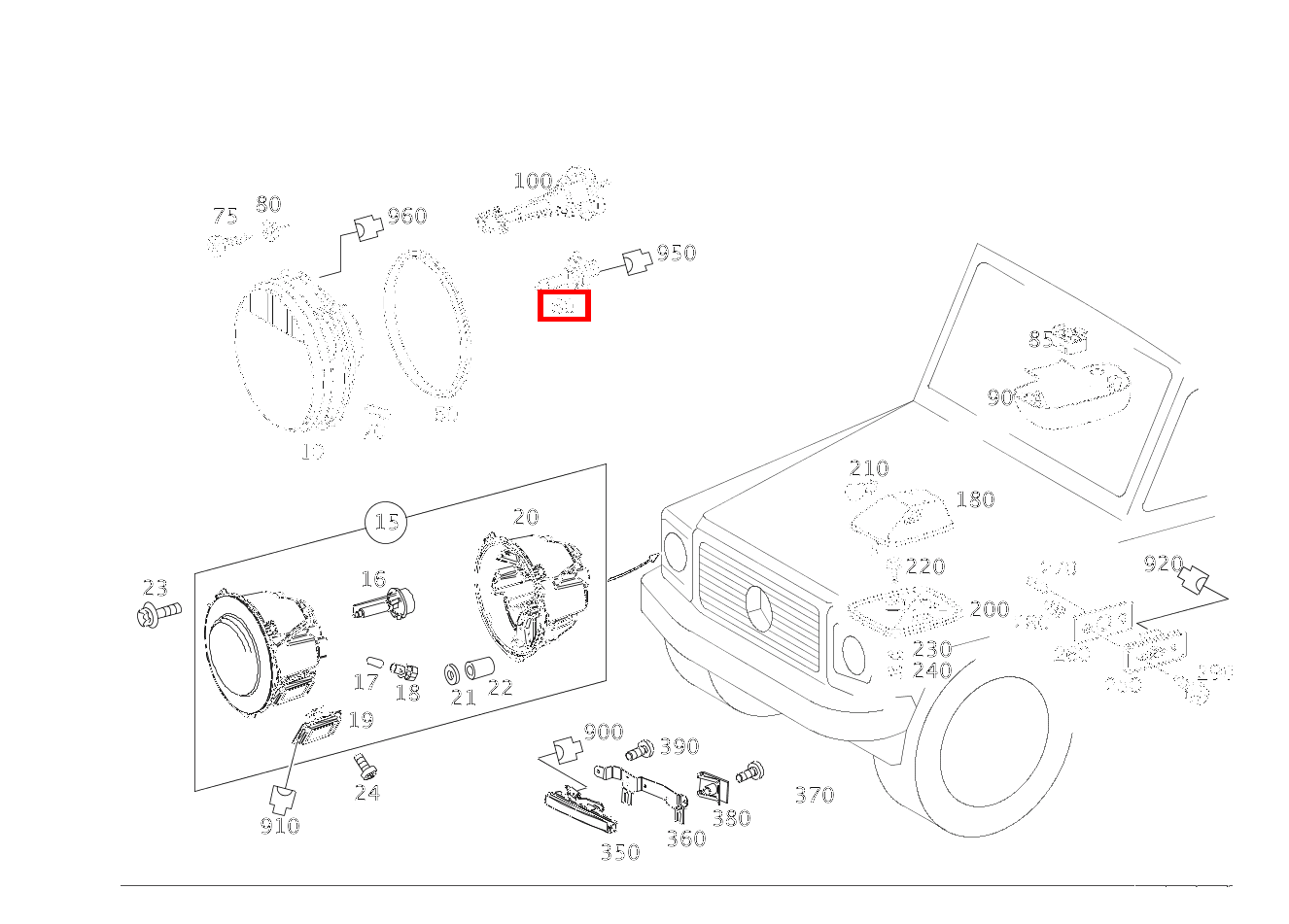Glühlampe SCHEINWERFER; H4 12V-60/55W G 400CDI 4X4 2850 463 Glühlampe SCHEINWERFER; H4 12V-60/55W G 400CDI 4X4 2850 463