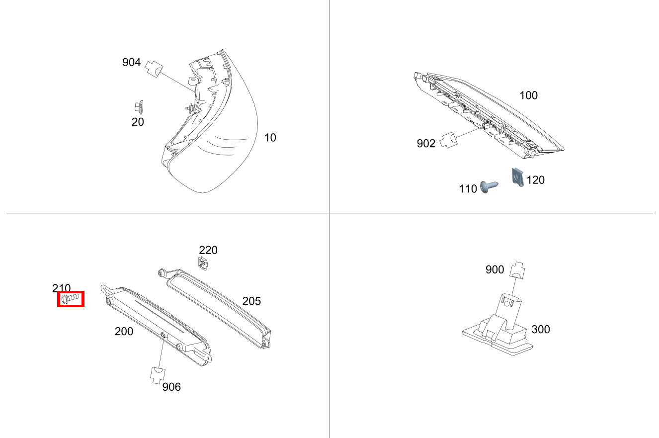 Sechsrundschraube BEFESTIGUNG RUECKFAHRLEUCHTE; 5X16 Mercedes-AMG GT R PRO 190 Sechsrundschraube BEFESTIGUNG RUECKFAHRLEUCHTE; 5X16 Mercedes-AMG GT R PRO 190