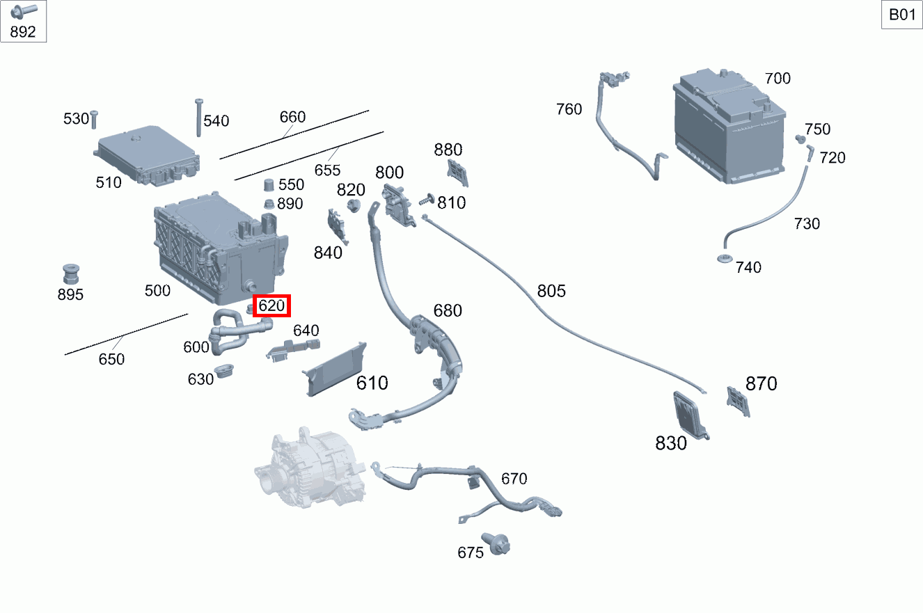 KUNSTSTOFFMUTTER Befestigung Rohrleitung GLC 300 4MATIC Coupé 253