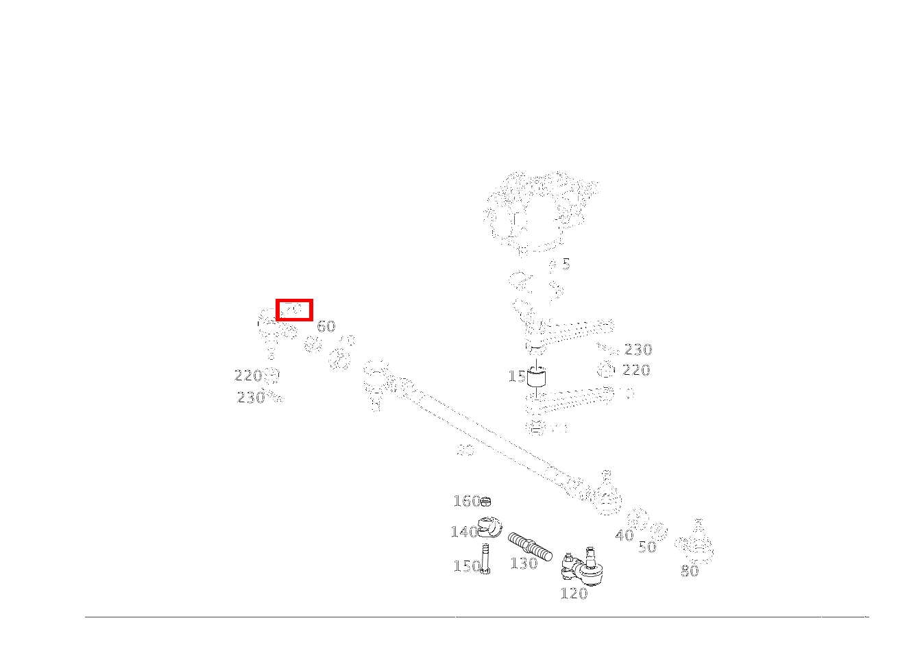 Kugelgelenk RECHTSGEWINDE G 350d 463