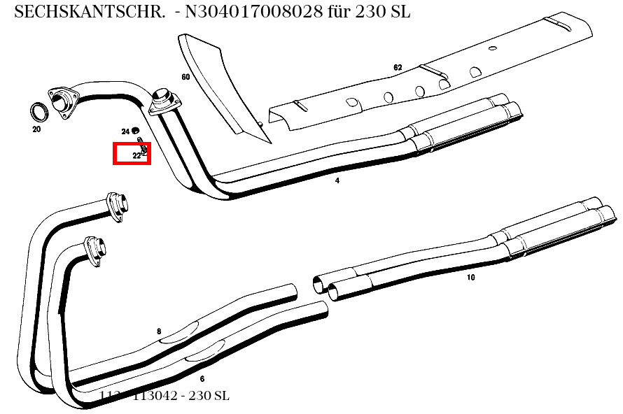 Sechskantschraube 230 SL 113 Sechskantschraube 230 SL 113