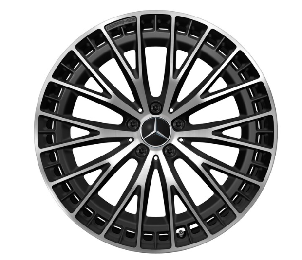 AMG Vielspeichen-Rad, 21 Zoll, 10 J x 21 ET 63, schwarz matt AMG Vielspeichen-Rad, 21 Zoll, 10 J x 21 ET 63, schwarz matt