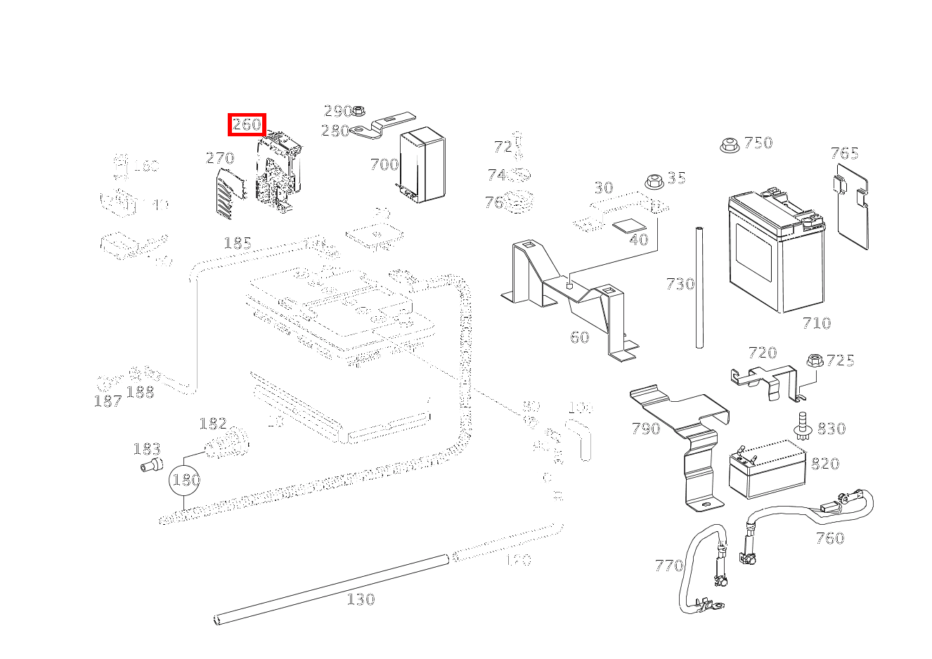 Mercedes-Benz 電装品 A 463 540 17 50 Sicherungsdose Motorraum rechts für G-Klasse 463 kaufen