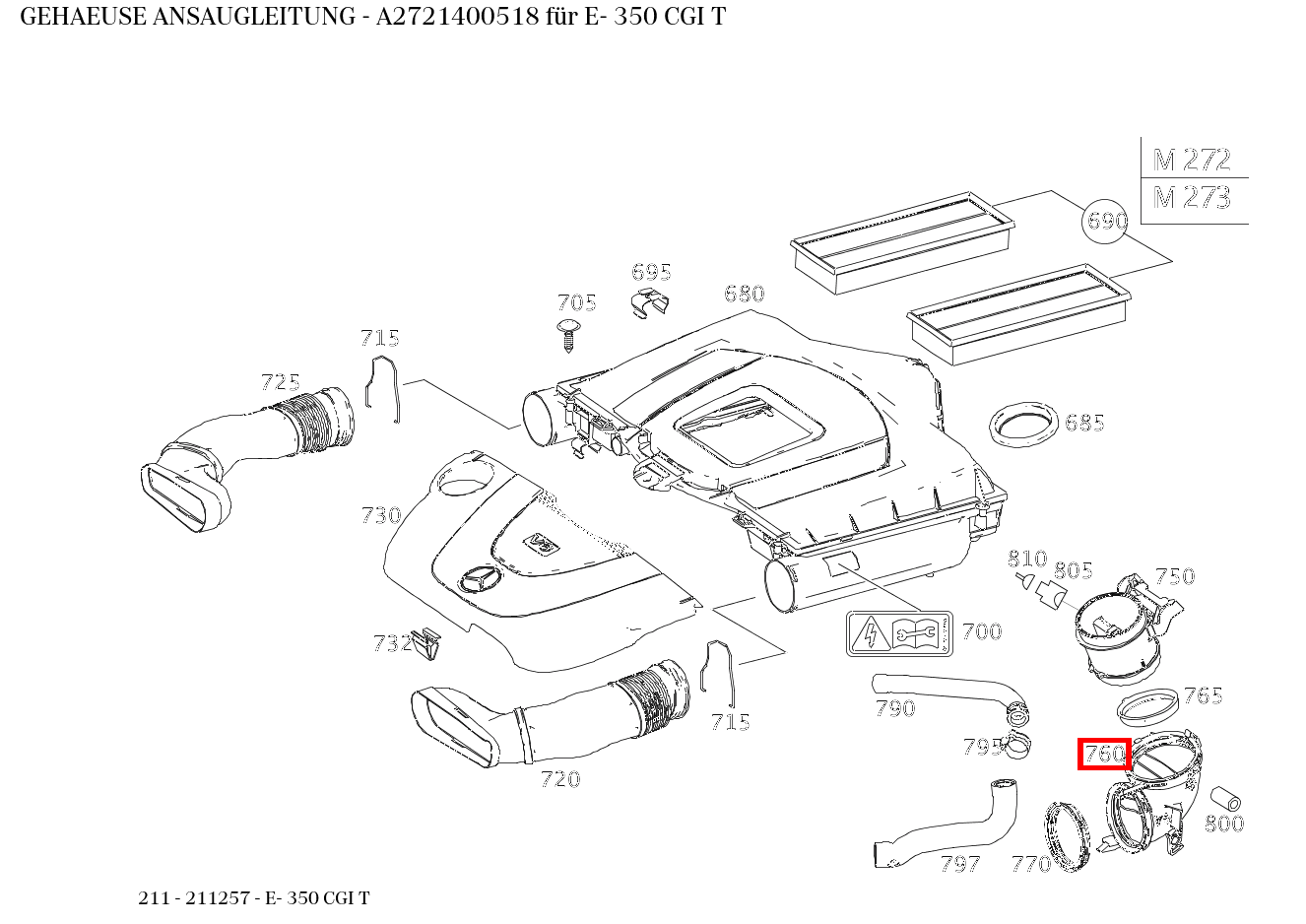 Gehäuse für C 204, E 212-Klasse kaufen