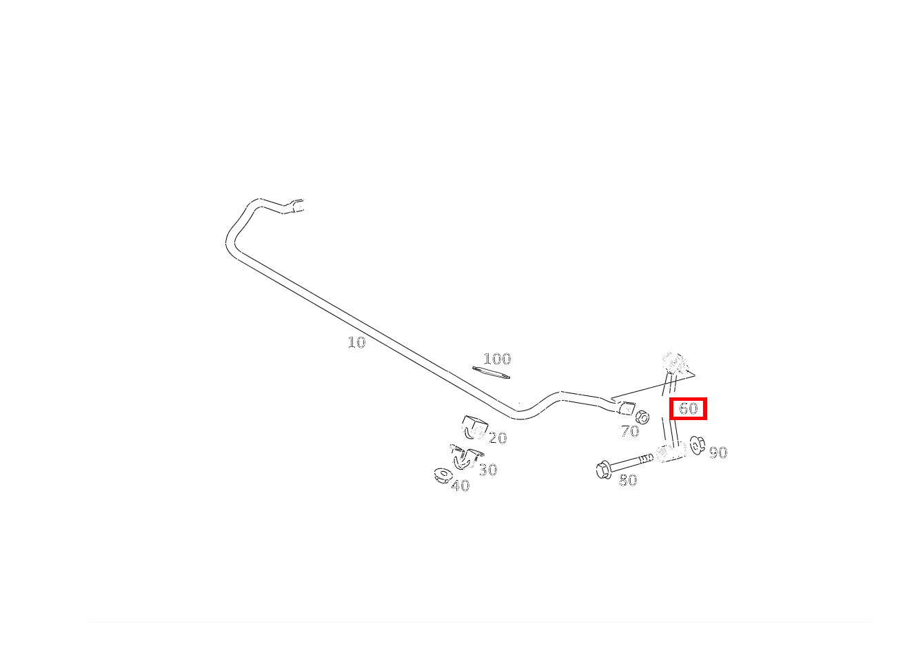 Stange DREHSTAB HINTERACHSE SLK 55 AMG Roadster 171 Stange DREHSTAB HINTERACHSE SLK 55 AMG Roadster 171