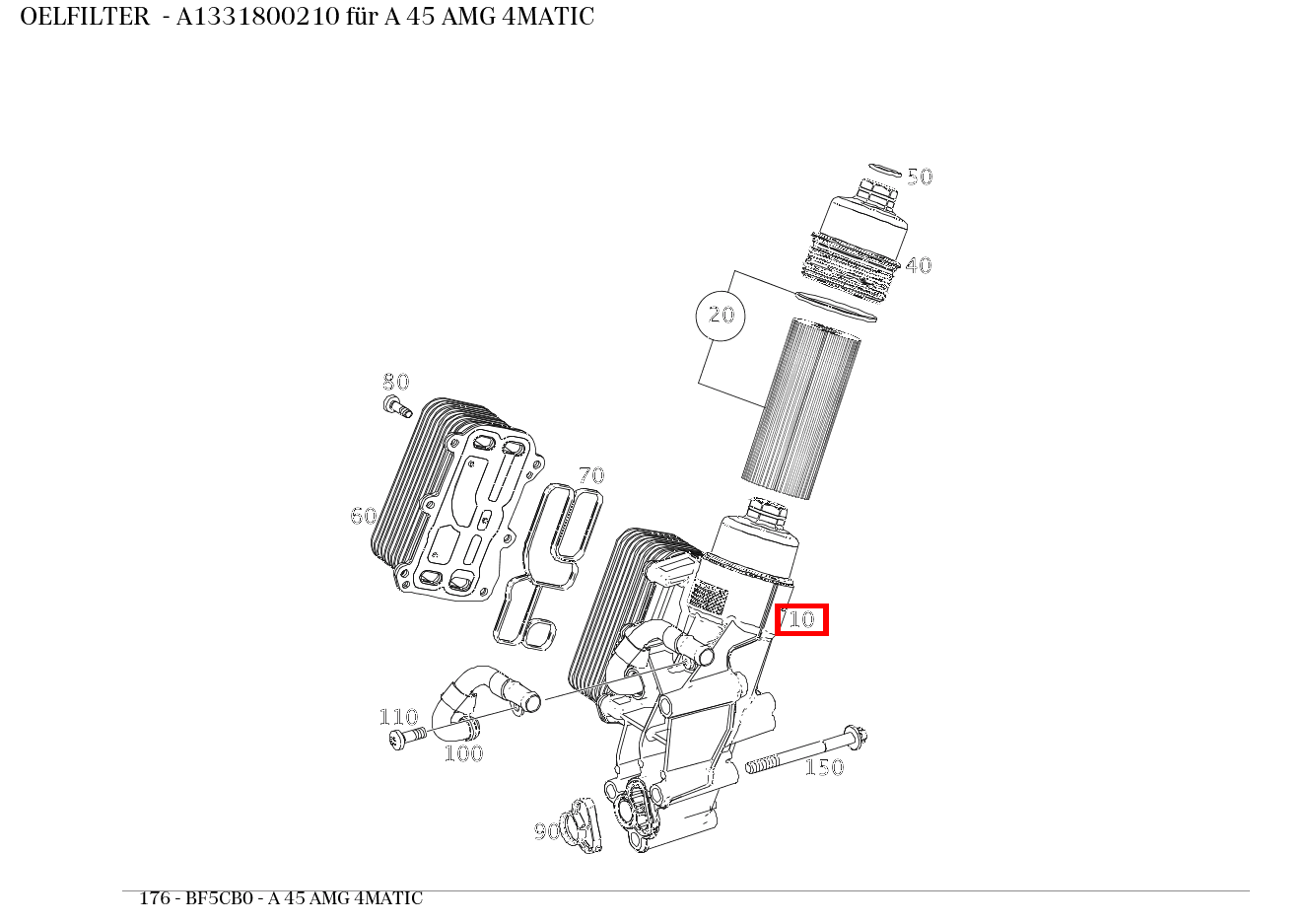 Ölfilter A 45 AMG 4MATIC 176 Ölfilter A 45 AMG 4MATIC 176