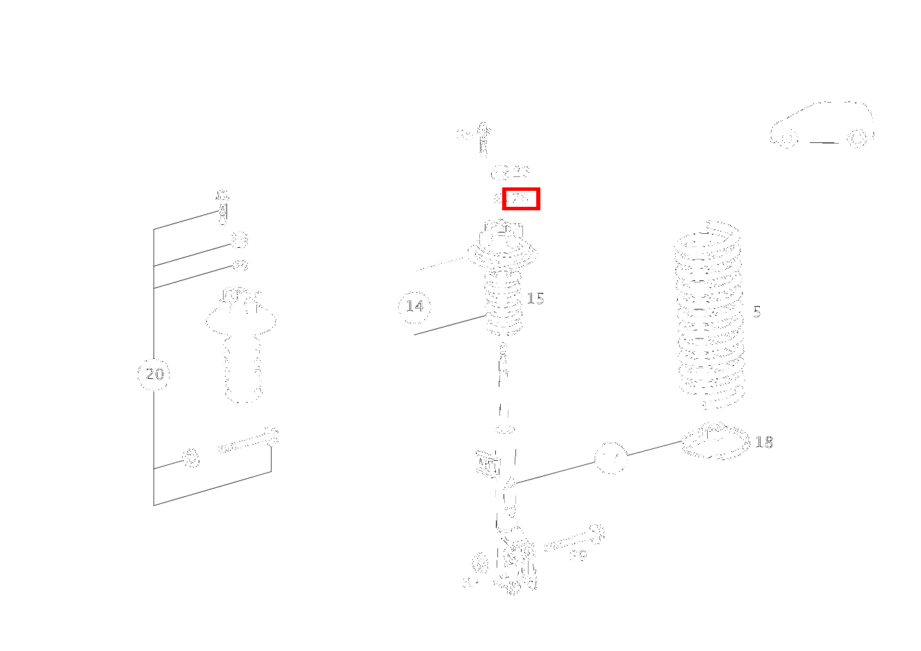 Scheibe LAGER AN FEDERBEIN A 210 L EVOLUTION 168