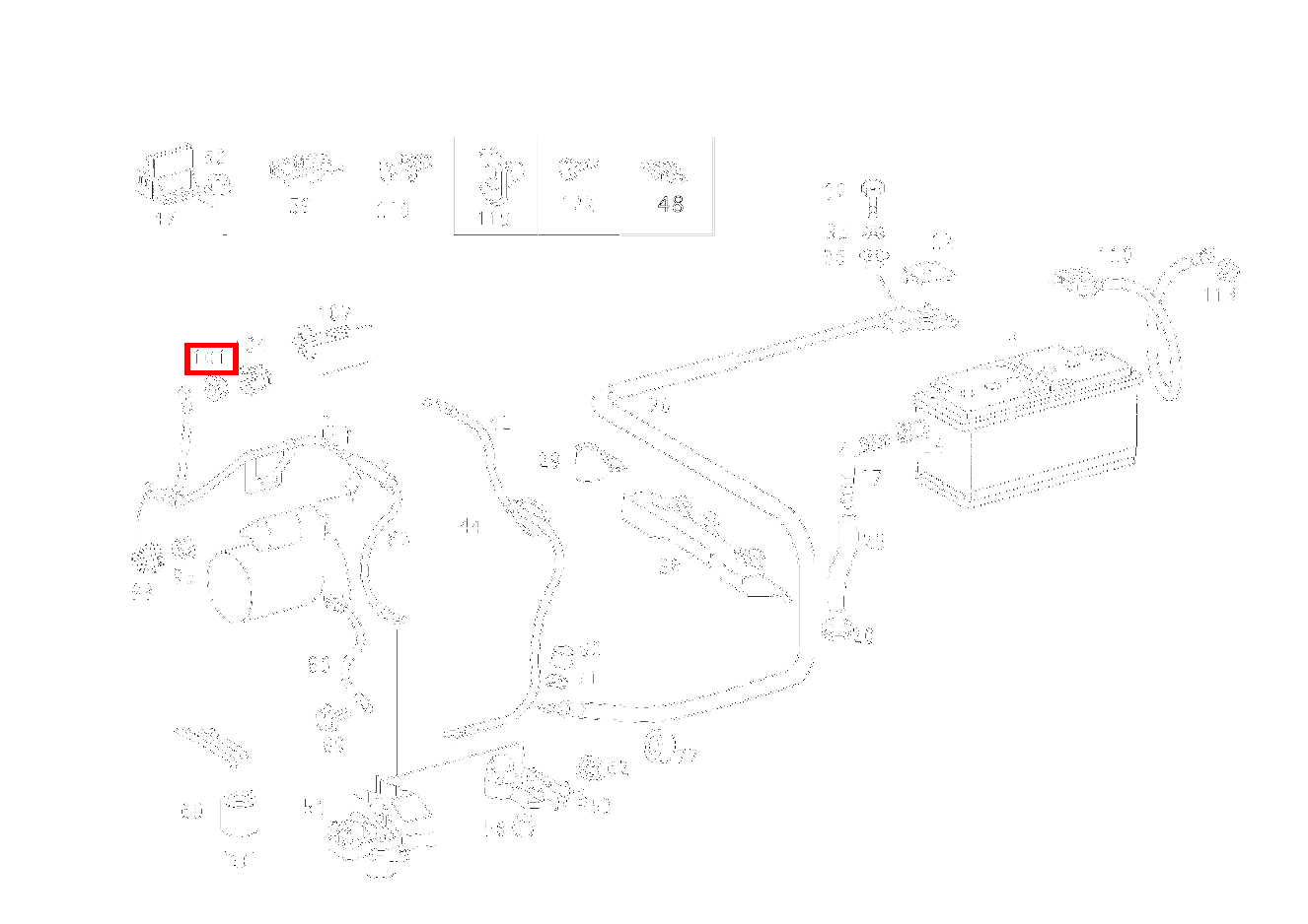 Sechskantmutter LEITUNG AN GENERATOR KLEMME 30; M8 CLK 55 AMG CABR. 208 Sechskantmutter LEITUNG AN GENERATOR KLEMME 30; M8 CLK 55 AMG CABR. 208