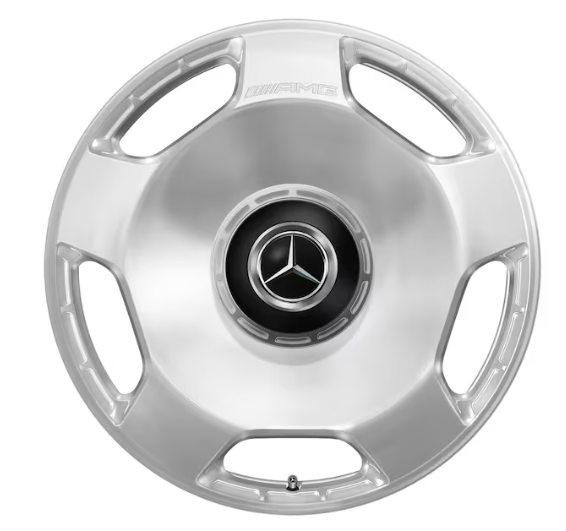 AMG Schmiederad, 23 Zoll, 10 J x 23 ET 45, silberfarben, hochglanzpoliert AMG Schmiederad, 23 Zoll, 10 J x 23 ET 45, silberfarben, hochglanzpoliert