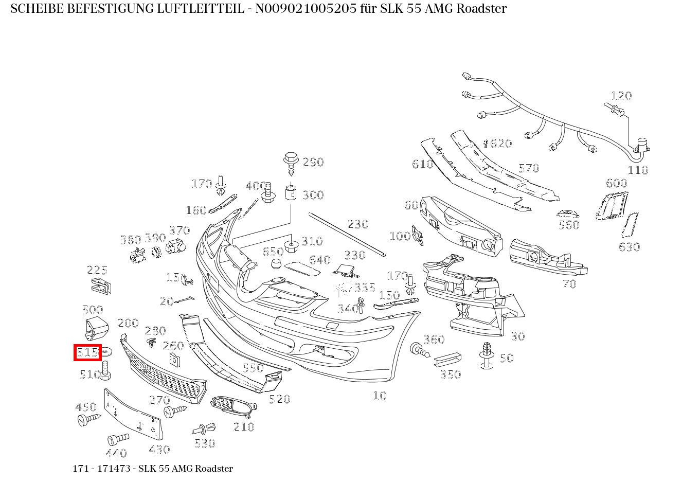 Scheibe BEFESTIGUNG LUFTLEITTEIL SLK 55 AMG Roadster 171 Scheibe BEFESTIGUNG LUFTLEITTEIL SLK 55 AMG Roadster 171