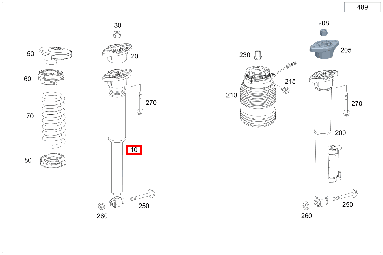 Stoßdämpfer Hinten Für Alfa Romeo GTV & Spider - Gasdruck, Einrohr-System
